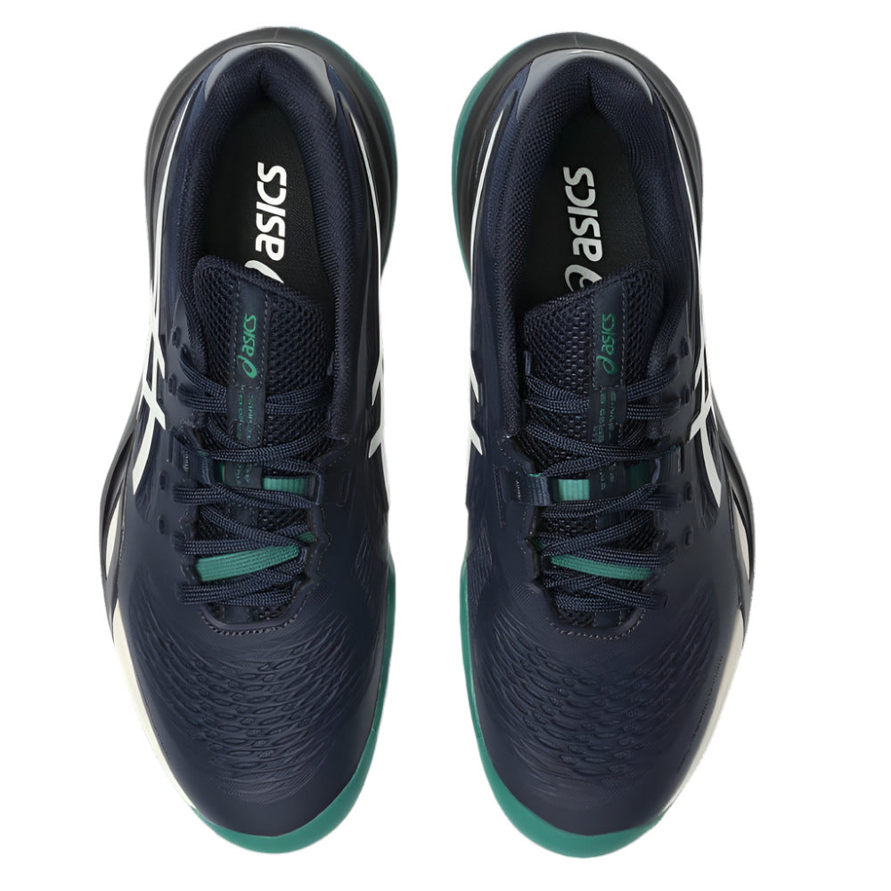 Asics Gel Resolution X Men's Tennis Shoe (Midnight/Cream) - RacquetGuys.ca