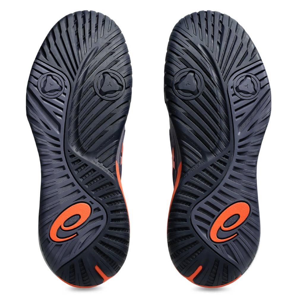 Asics Gel Resolution X Men's Tennis Shoe (Greyish Purple/Nova Orange) - RacquetGuys.ca