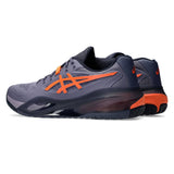 Asics Gel Resolution X Men's Tennis Shoe (Greyish Purple/Nova Orange)