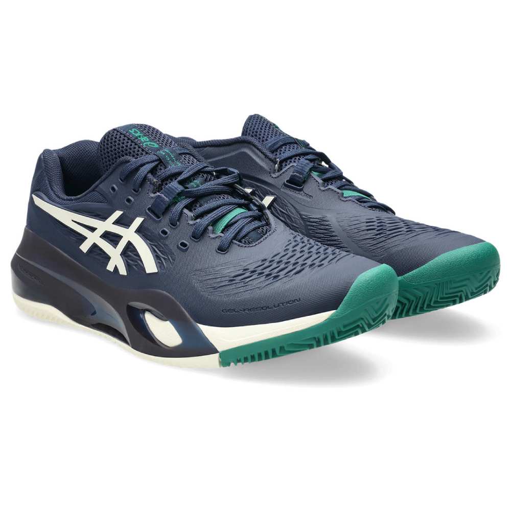 Asics Gel Resolution X Clay Men's Tennis Shoe (Midnight/Cream) - RacquetGuys.ca
