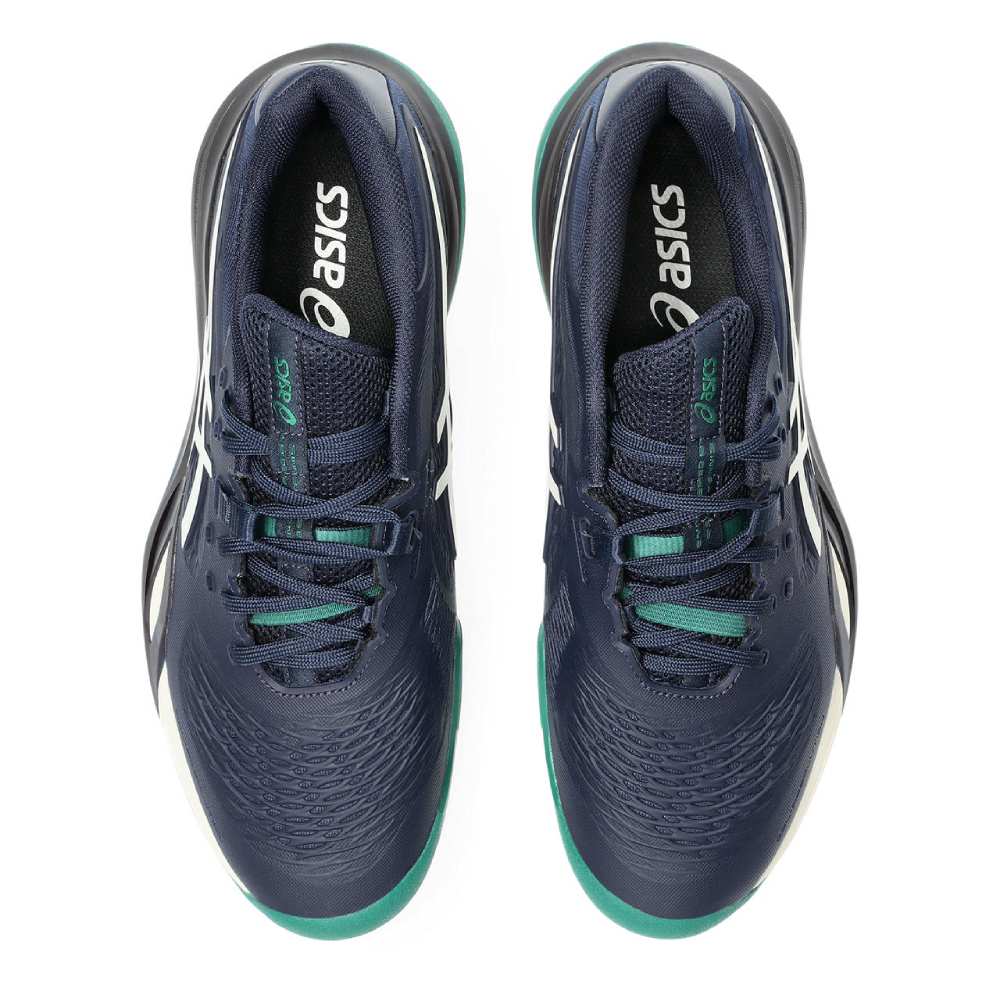 Asics Gel Resolution X Clay Men's Tennis Shoe (Midnight/Cream) - RacquetGuys.ca