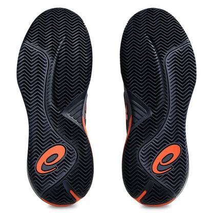 Asics Gel Resolution X Clay Men's Tennis Shoe (Greyish Purple/Nova Orange) - RacquetGuys.ca