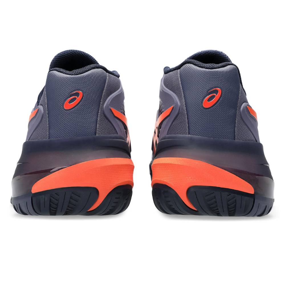 Asics Gel Resolution X Wide Men's Tennis Shoe (Greyish Purple/Nova Orange) - RacquetGuys.ca