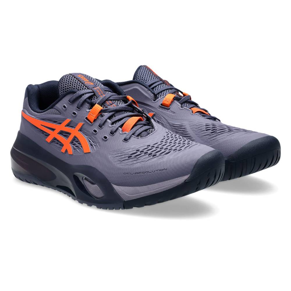 Asics Gel Resolution X Wide Men's Tennis Shoe (Greyish Purple/Nova