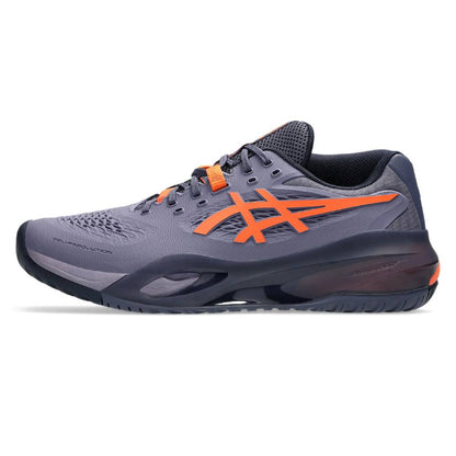 Asics Gel Resolution X Wide Men's Tennis Shoe (Greyish Purple/Nova Orange) - RacquetGuys.ca