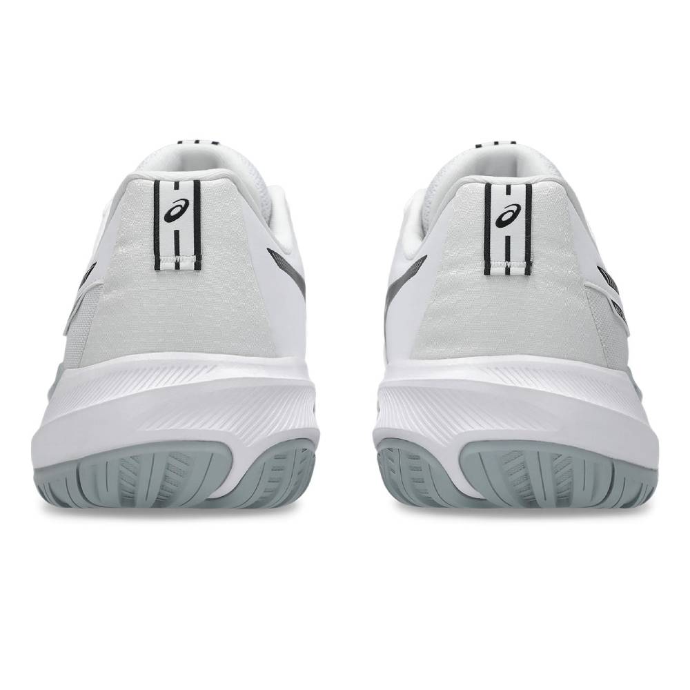 Asics Gel Challenger 15 Men's Tennis Shoe (White/Gunmetal) - RacquetGuys.ca