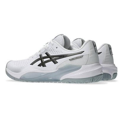 Asics Gel Challenger 15 Men's Tennis Shoe (White/Gunmetal) - RacquetGuys.ca