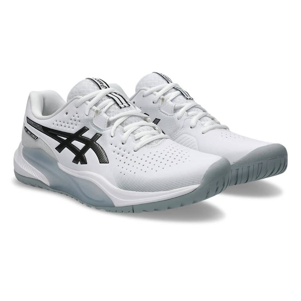 Asics Gel Challenger 15 Men's Tennis Shoe (White/Gunmetal