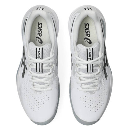 Asics Gel Challenger 15 Men's Tennis Shoe (White/Gunmetal) - RacquetGuys.ca