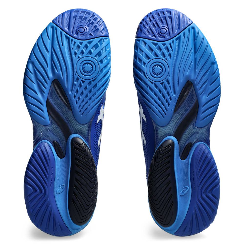 Asics Court FF 3 Novak Men's Tennis Shoe (Tuna Blue/Pure Silver) - RacquetGuys.ca