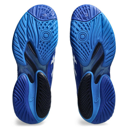 Asics Court FF 3 Novak Men's Tennis Shoe (Tuna Blue/Pure Silver) - RacquetGuys.ca
