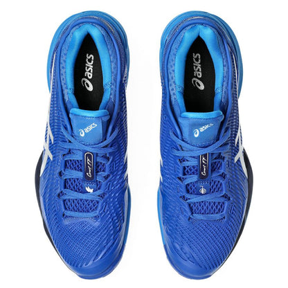 Asics Court FF 3 Novak Men's Tennis Shoe (Tuna Blue/Pure Silver) - RacquetGuys.ca