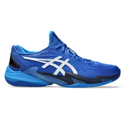 Asics Court FF 3 Novak Men's Tennis Shoe (Tuna Blue/Pure Silver) - RacquetGuys.ca