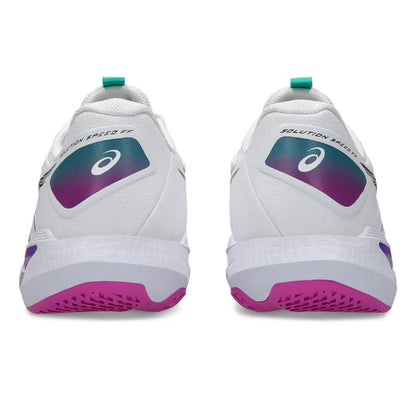 Asics Solution Speed FF 4 Men's Tennis Shoe (White/Digital Sakura)
