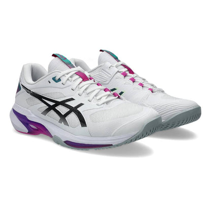 Asics Solution Speed FF 4 Men's Tennis Shoe (White/Digital Sakura)