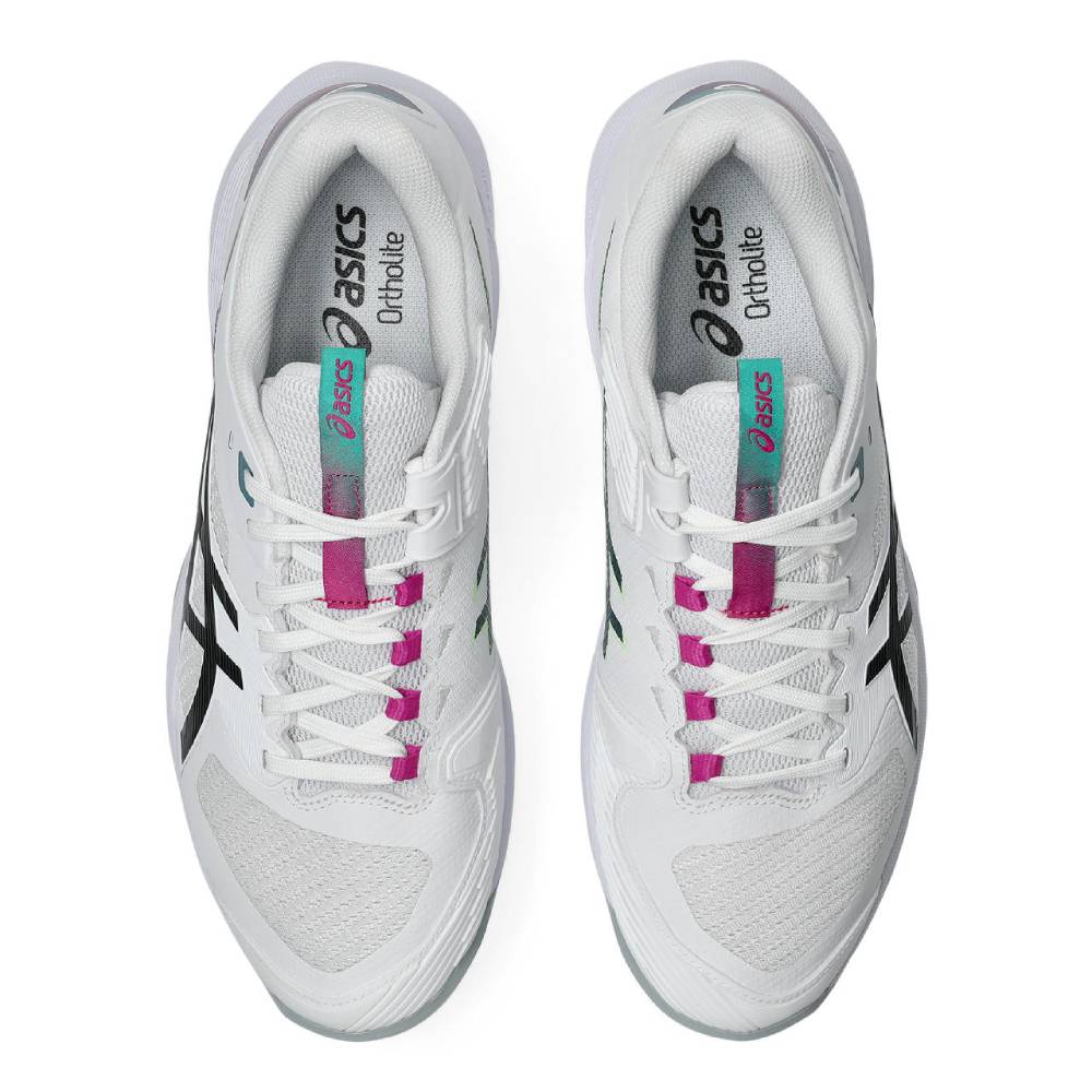 Asics Solution Speed FF 4 Men's Tennis Shoe (White/Digital Sakura)