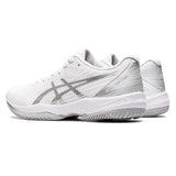 Asics Solution Swift FF Women's Tennis Shoe (White/Silver) - RacquetGuys.ca