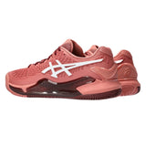 Asics Gel Resolution 9 Women's Tennis Shoe (Pink/White) - RacquetGuys.ca