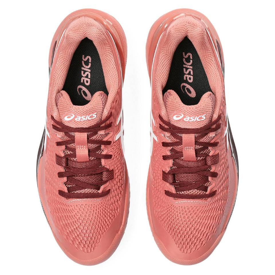 Asics Gel Resolution 9 Women's Tennis Shoe (Pink/White) - RacquetGuys.ca