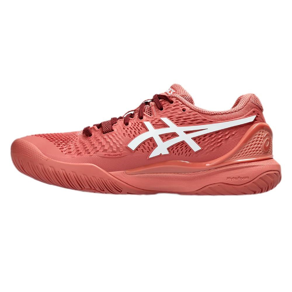 Asics Gel Resolution 9 Women's Tennis Shoe (Pink/White) - RacquetGuys.ca