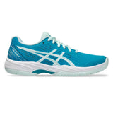 Asics Gel Game 9 Women's Tennis Shoe (Teal Blue/White)