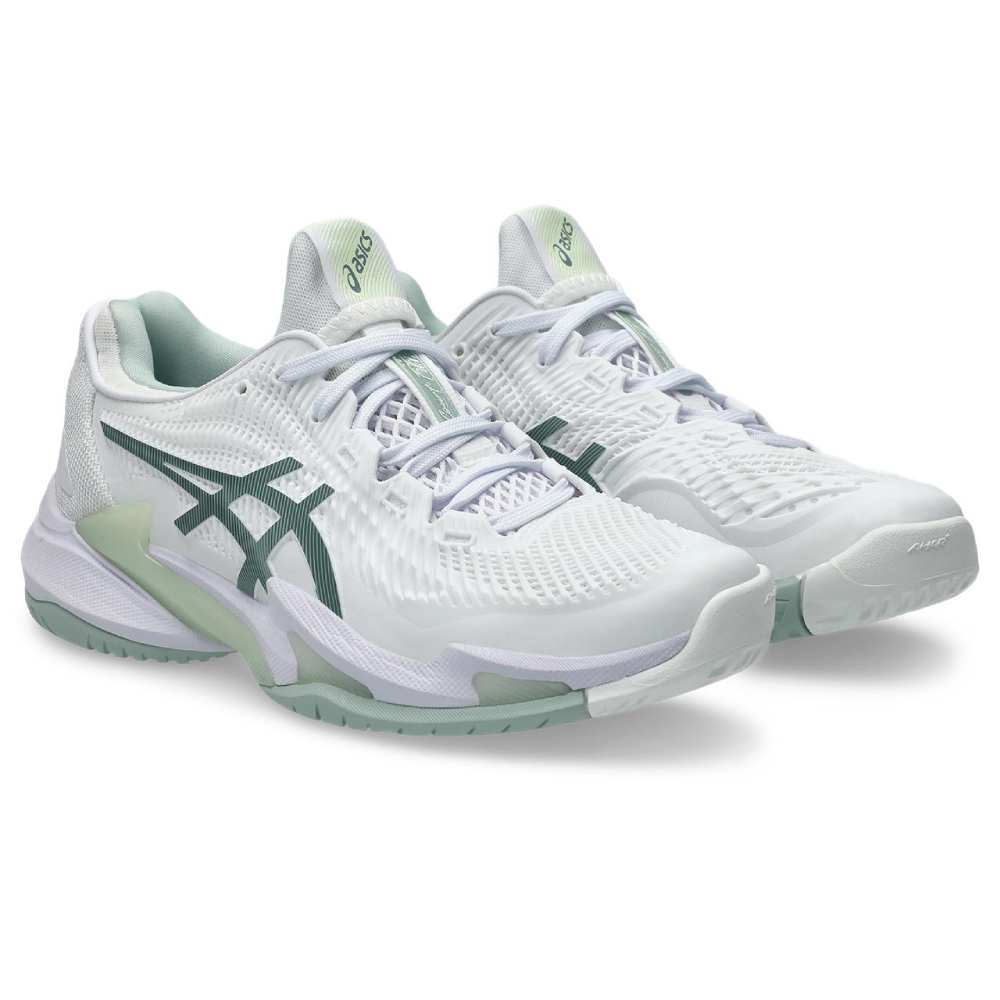 Asics Court FF 3 Women's Tennis Shoe (White/Lichen Rock) - RacquetGuys.ca