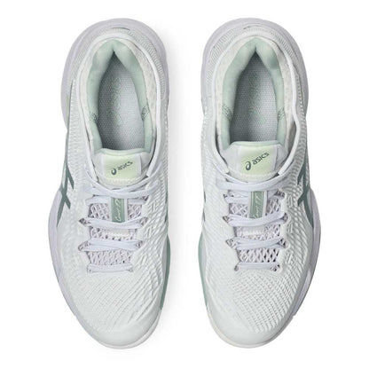 Asics Court FF 3 Women's Tennis Shoe (White/Lichen Rock) - RacquetGuys.ca