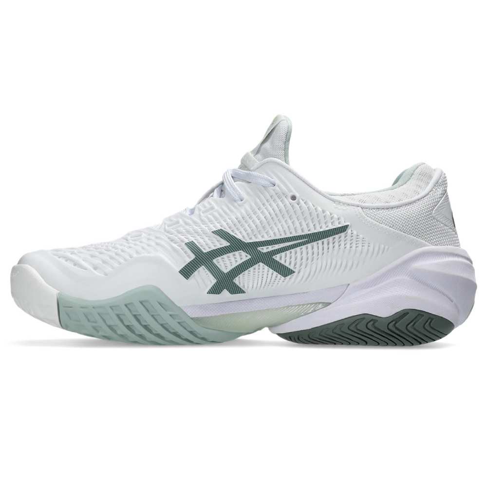 Asics Court FF 3 Women's Tennis Shoe (White/Lichen Rock) - RacquetGuys.ca