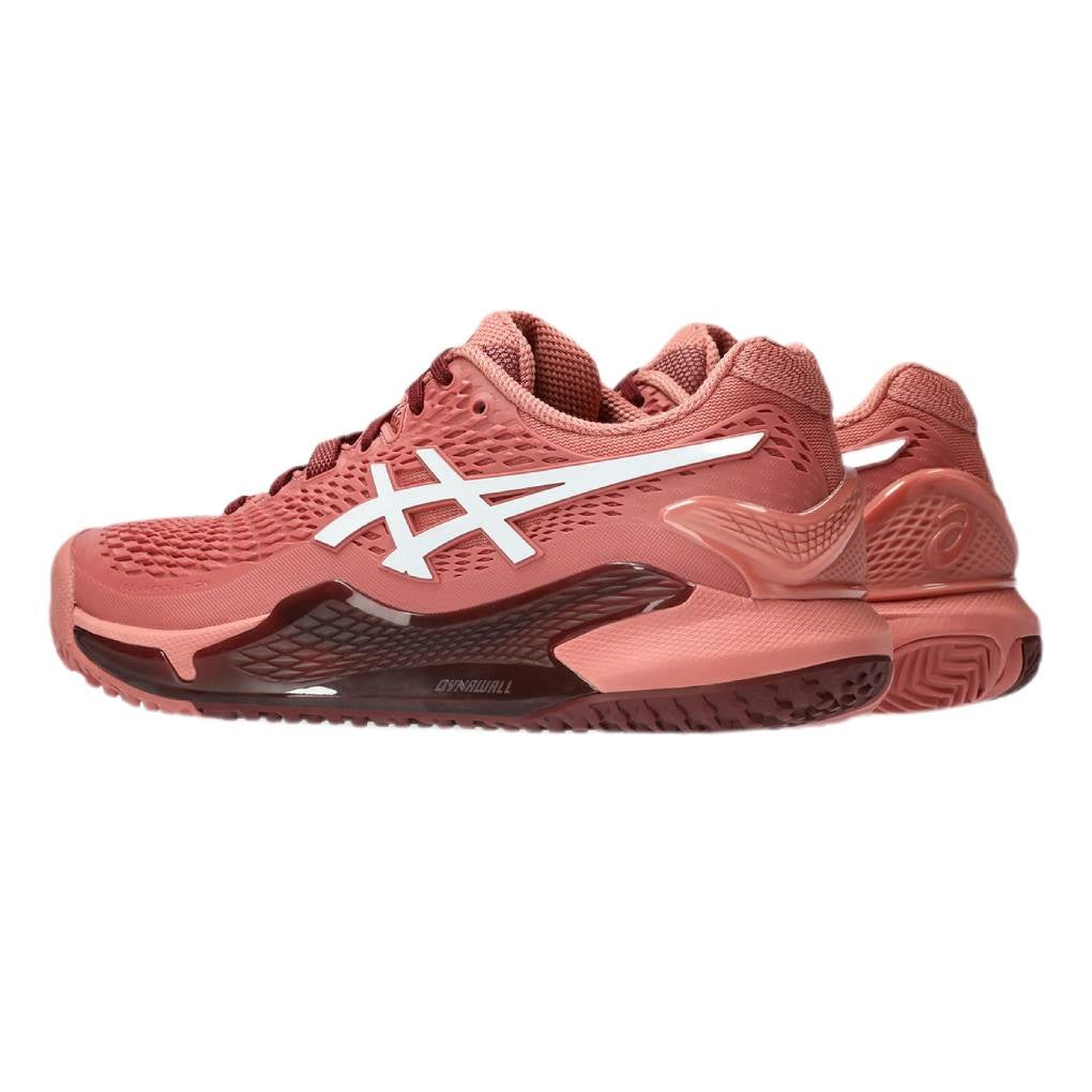 Asics Gel Resolution 9 Clay Women's Tennis Shoe (Pink/White) - RacquetGuys.ca
