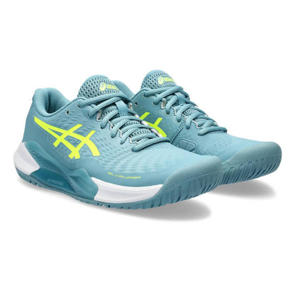 Asics Gel Challenger 14 Women's Tennis Shoe (Blue/Yellow) - RacquetGuys.ca