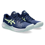 Asics Gel Challenger 14 Women's Tennis Shoe (Blue/Yellow) - RacquetGuys.ca