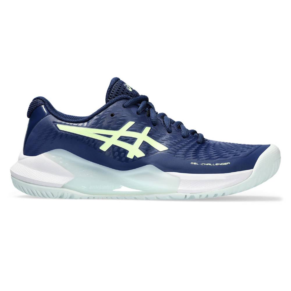 Asics Gel Challenger 14 Women's Tennis Shoe (Blue/Yellow) - RacquetGuys.ca