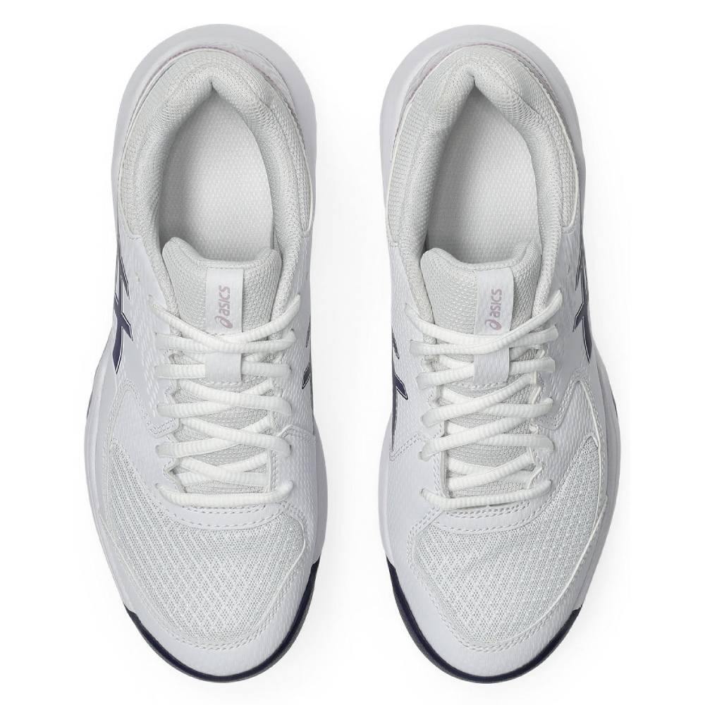 Asics Gel Dedicate 8 Women's Tennis Shoe (White/Indigo Fog) - RacquetGuys.ca