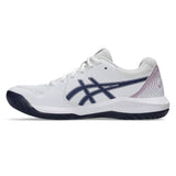 Asics Gel Dedicate 8 Women's Tennis Shoe (White/Indigo Fog)