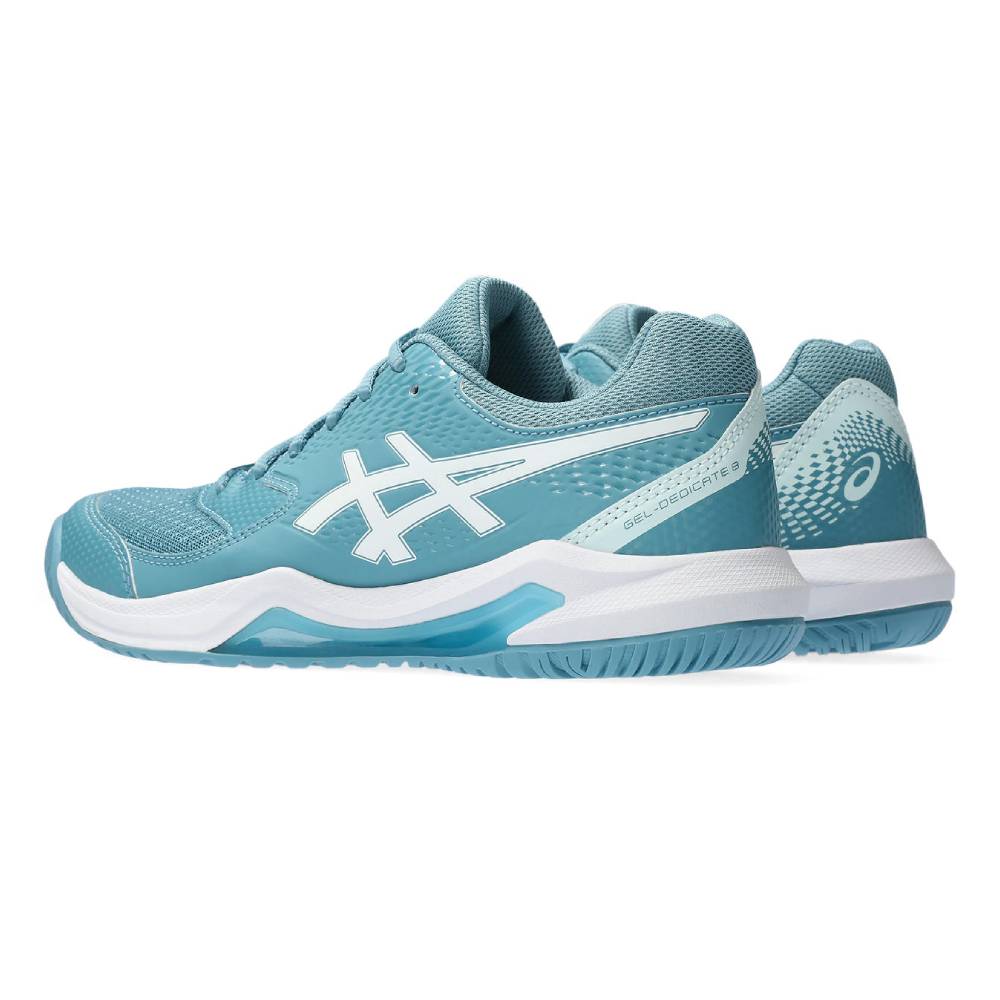 Asics Gel Dedicate 8 Women's Tennis Shoe (Blue/White) - RacquetGuys.ca