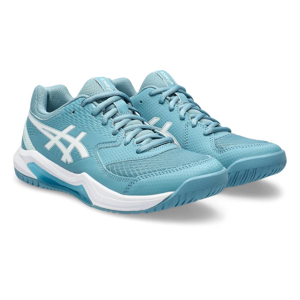 Asics Gel Dedicate 8 Women's Tennis Shoe (Blue/White) - RacquetGuys.ca