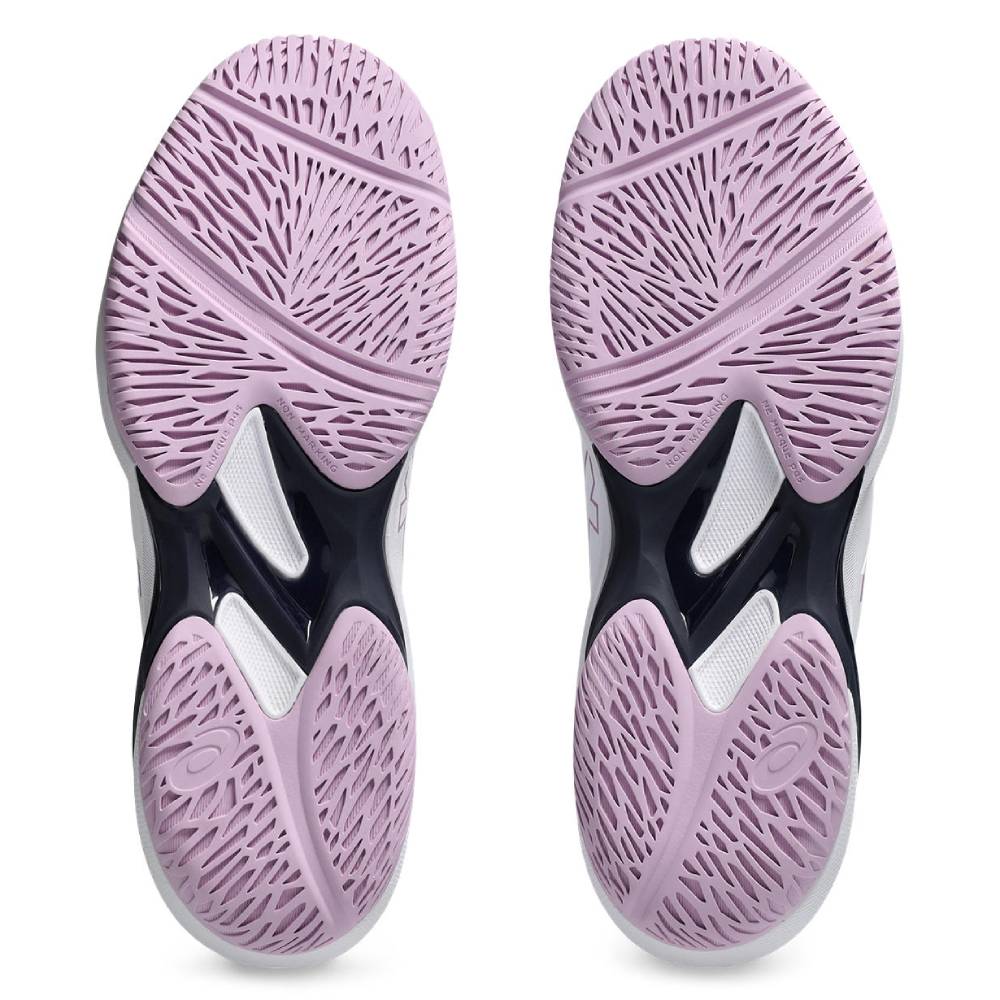 Asics Solution Swift FF 2 Women's Tennis Shoe (White/Ube) - RacquetGuys.ca