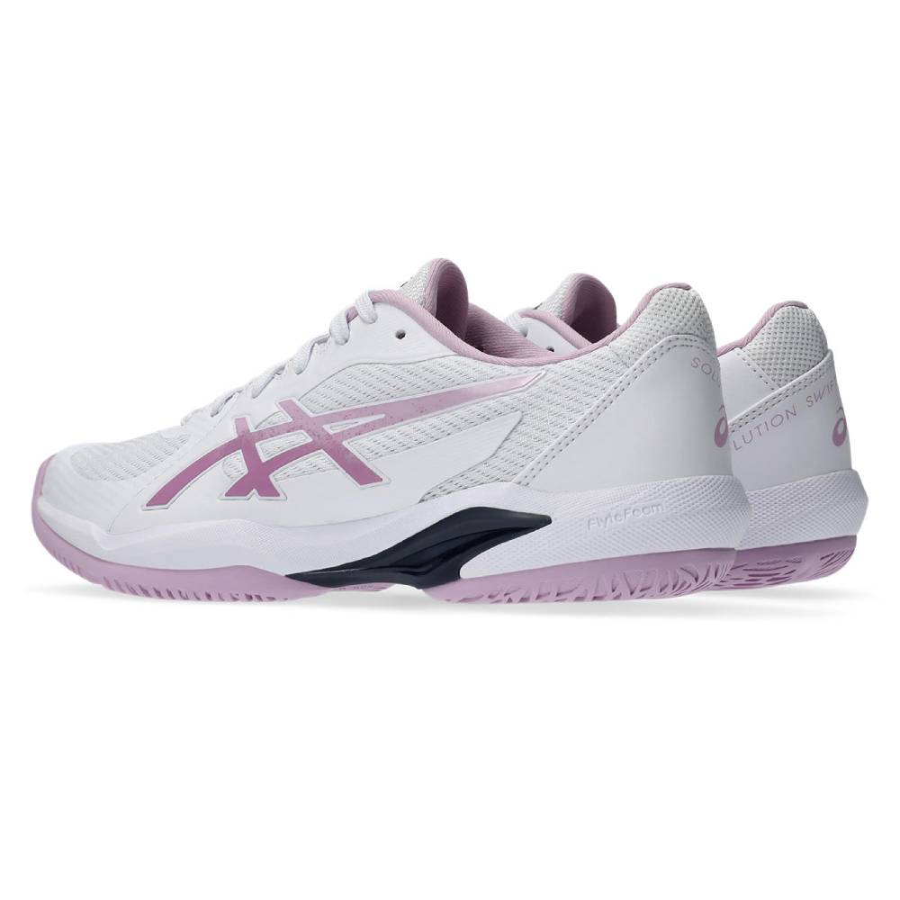 Asics Solution Swift FF 2 Women's Tennis Shoe (White/Ube) - RacquetGuys.ca