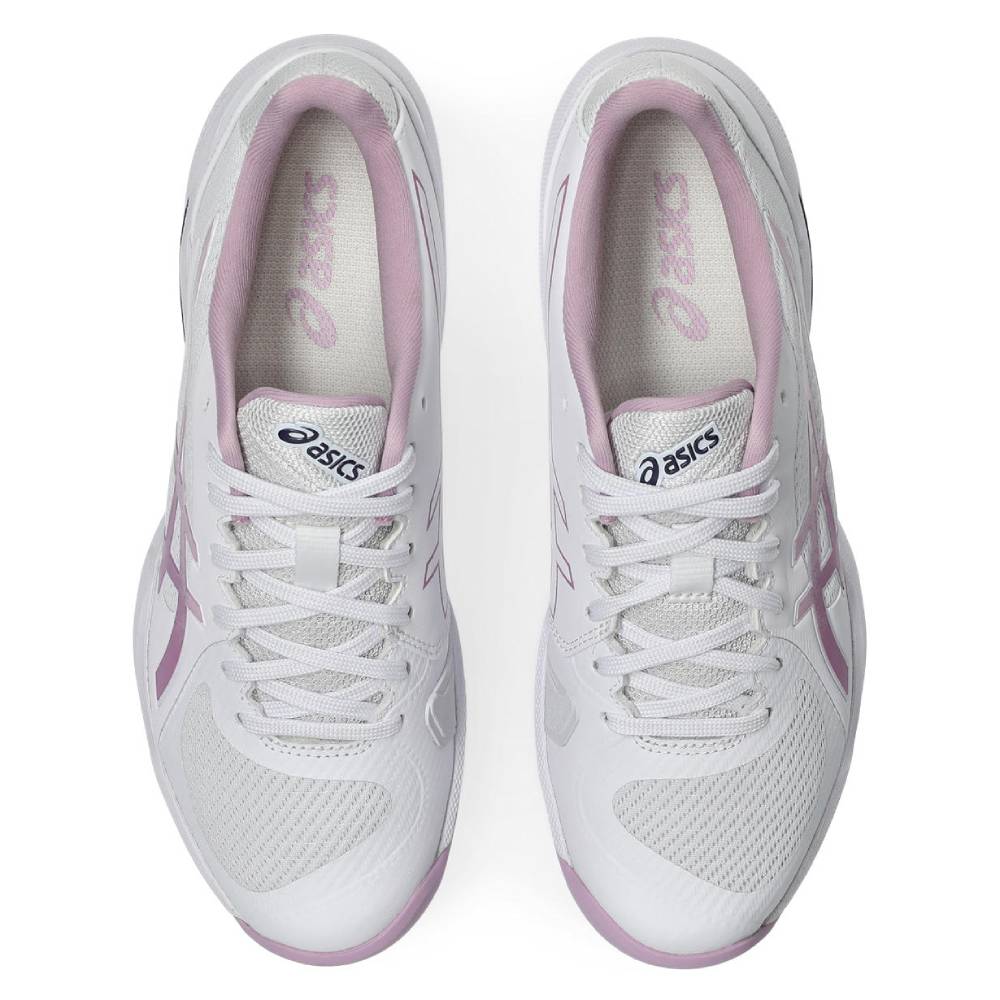 Asics Solution Swift FF 2 Women's Tennis Shoe (White/Ube) - RacquetGuys.ca