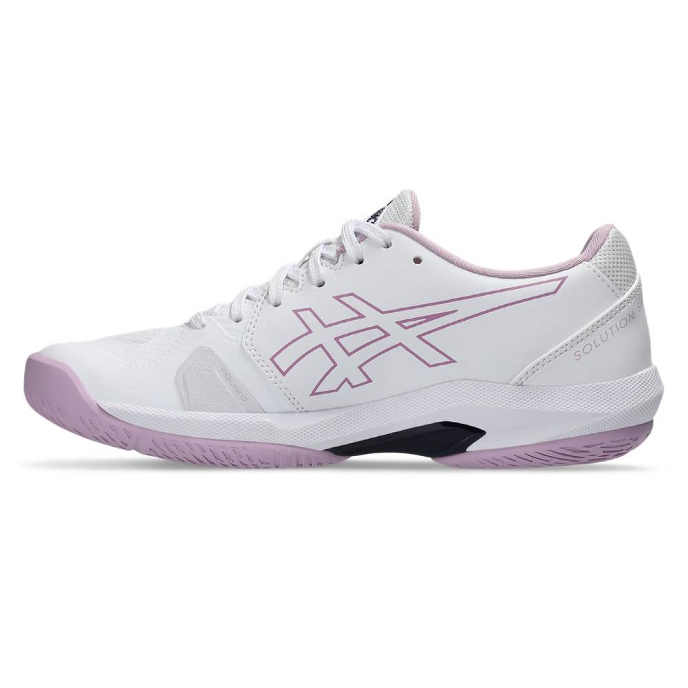 Asics Solution Swift FF 2 Women's Tennis Shoe (White/Ube) - RacquetGuys.ca