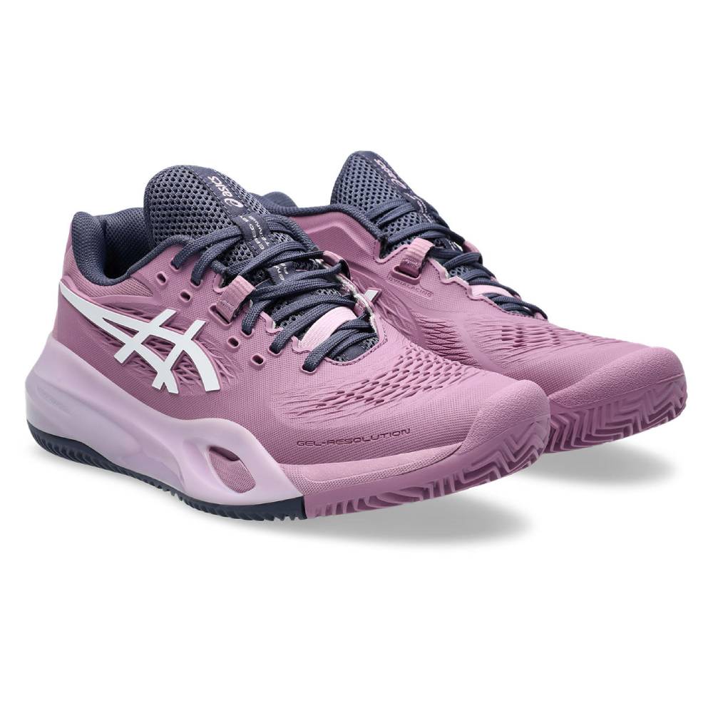 Asics Gel Resolution X Clay Women's Tennis Shoe (Ube Pink