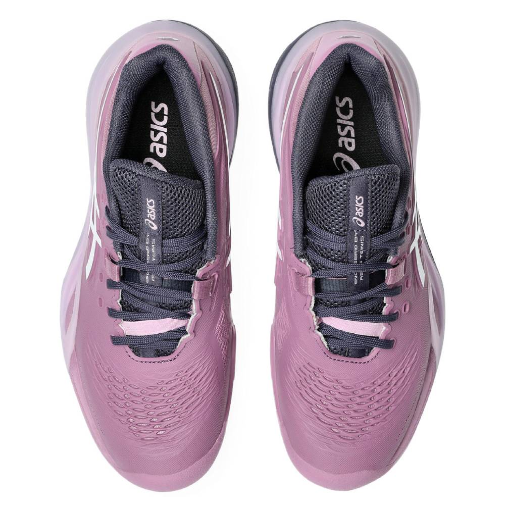 Asics Gel Resolution X Clay Women's Tennis Shoe (Ube Pink/White) - RacquetGuys.ca