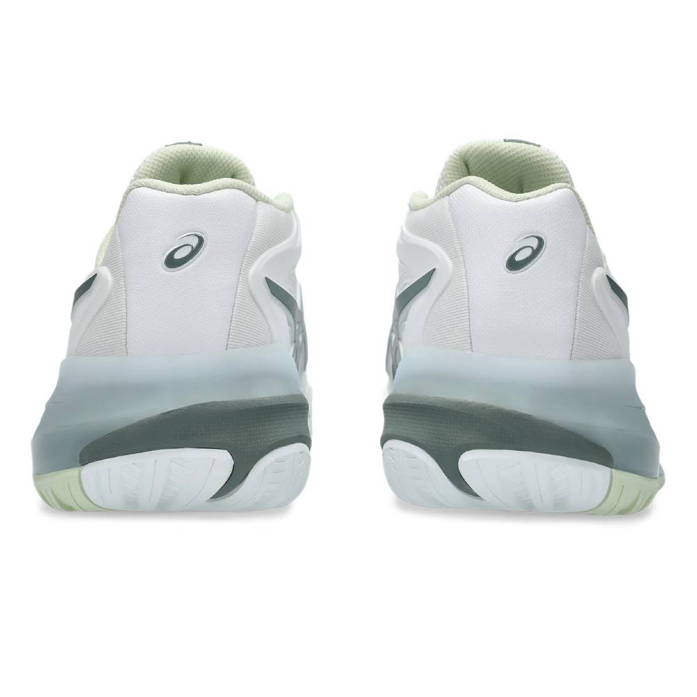 Asics Gel Resolution X Wide Women's Tennis Shoe (White/Monument Blue) - RacquetGuys.ca