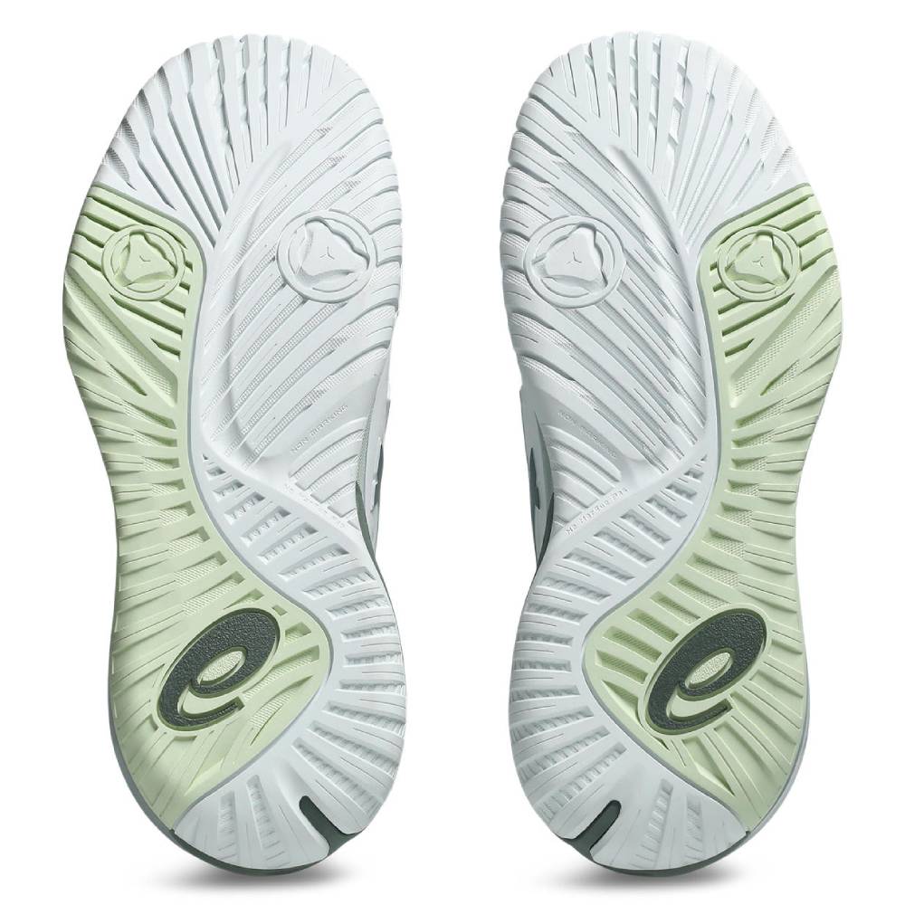 Asics Gel Resolution X Wide Women's Tennis Shoe (White/Monument Blue) - RacquetGuys.ca