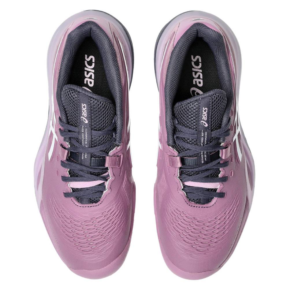 Asics Gel Resolution X Wide Women's Tennis Shoe (Ube Pink/White) - RacquetGuys.ca