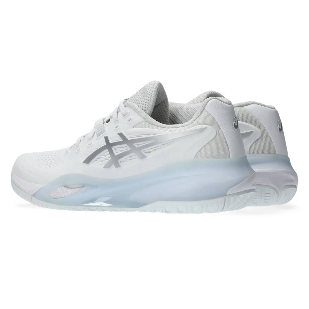 Asics Gel Resolution X Women's Tennis Shoe (White/Pure Silver) - RacquetGuys.ca