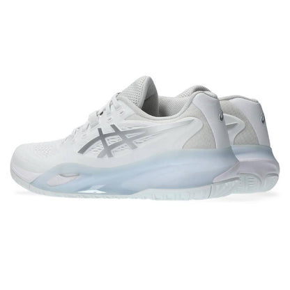 Asics Gel Resolution X Women's Tennis Shoe (White/Pure Silver) - RacquetGuys.ca
