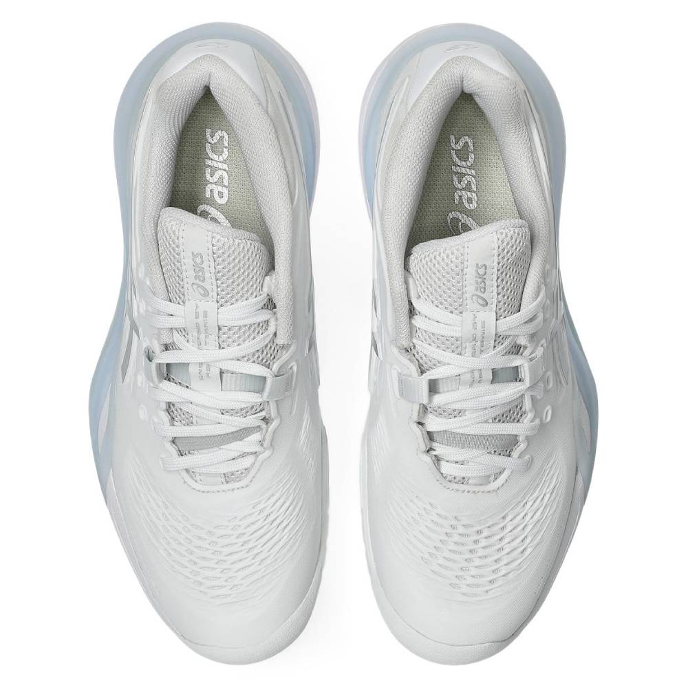 Asics Gel Resolution X Women's Tennis Shoe (White/Pure Silver) - RacquetGuys.ca