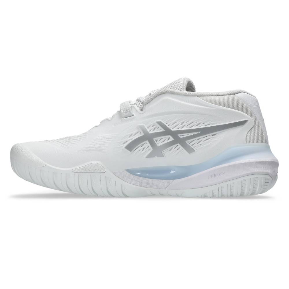 Asics Gel Resolution X Women's Tennis Shoe (White/Pure Silver) - RacquetGuys.ca