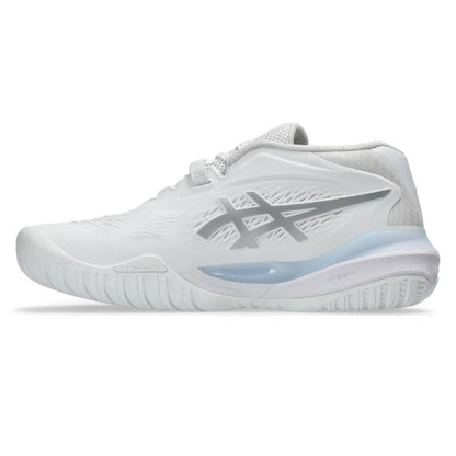Asics Gel Resolution X Women's Tennis Shoe (White/Pure Silver) - RacquetGuys.ca
